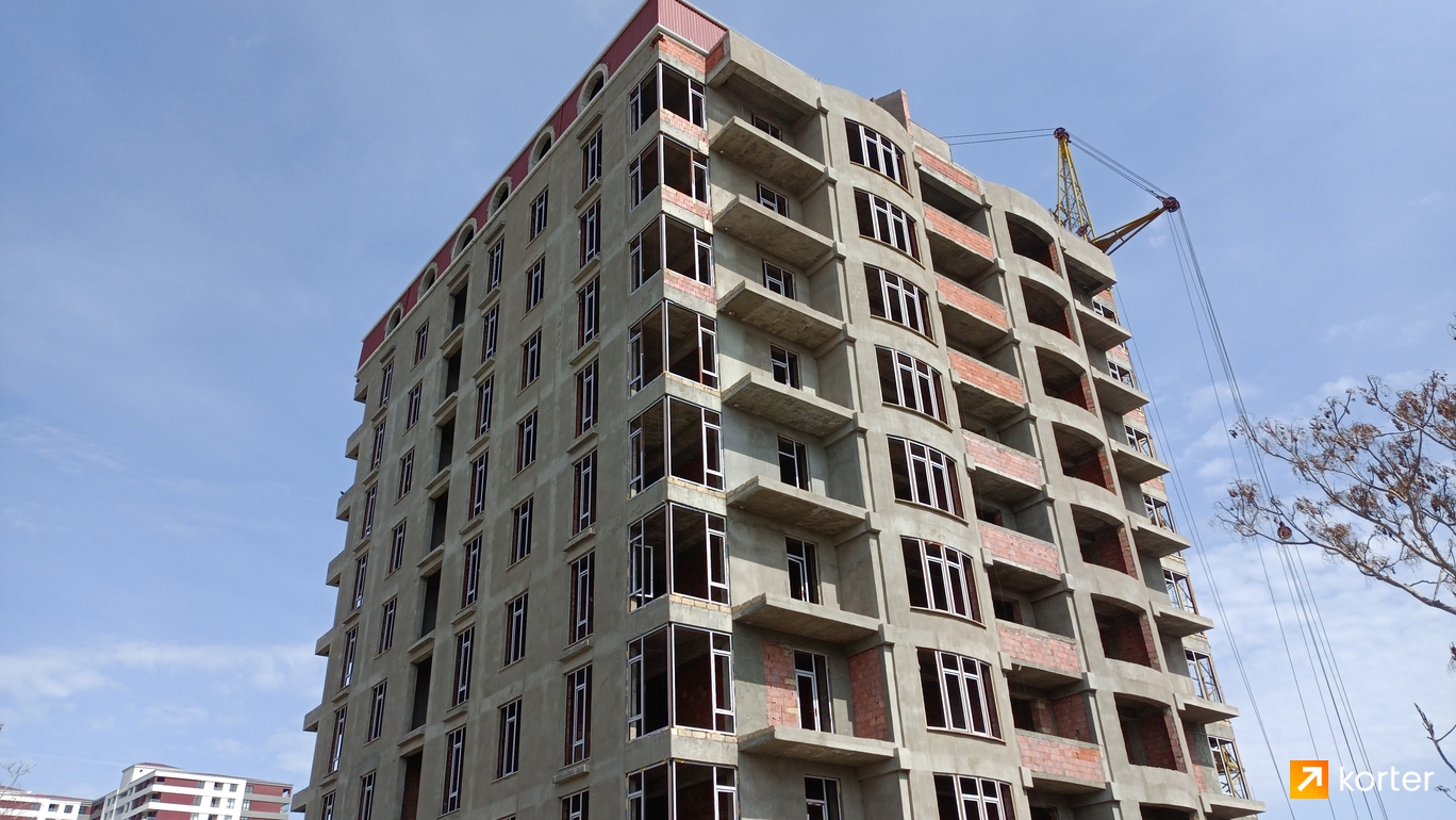 Ход строительства Qurtuluş-93 Residence - Ракурс 1, март 2023