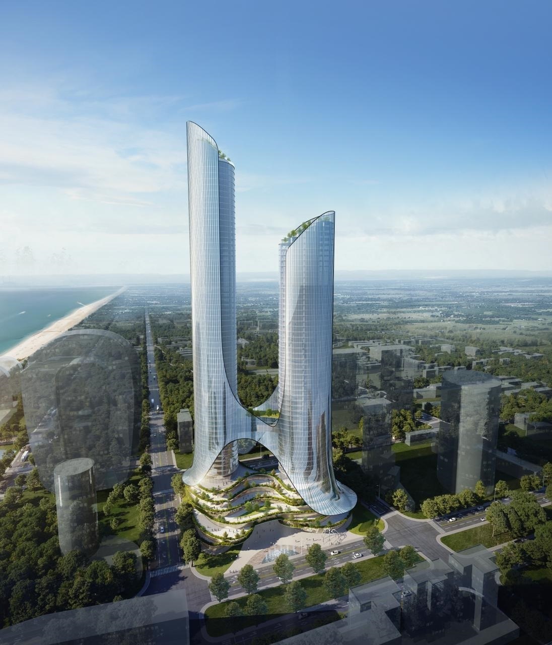 West Towers by Metro in Batumi