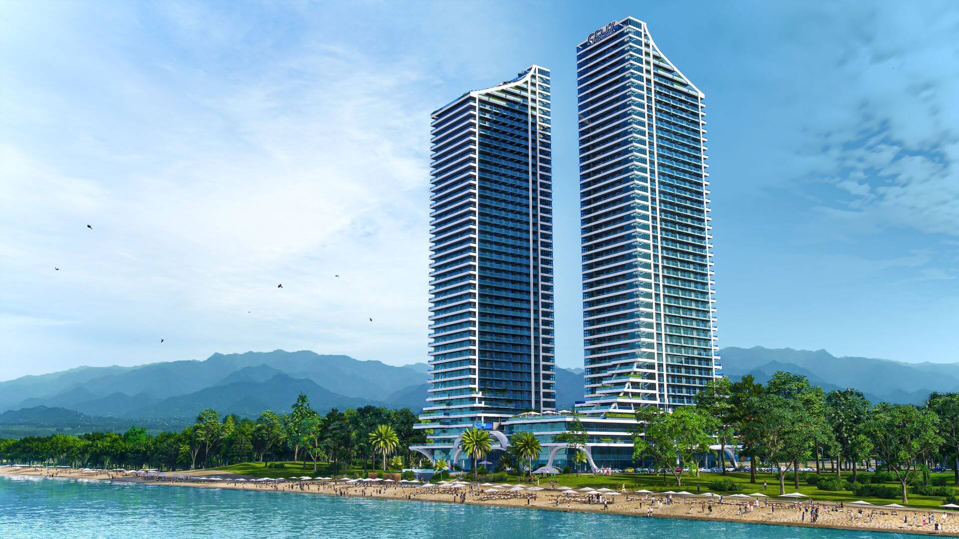 Geuz Towers in Kobuleti