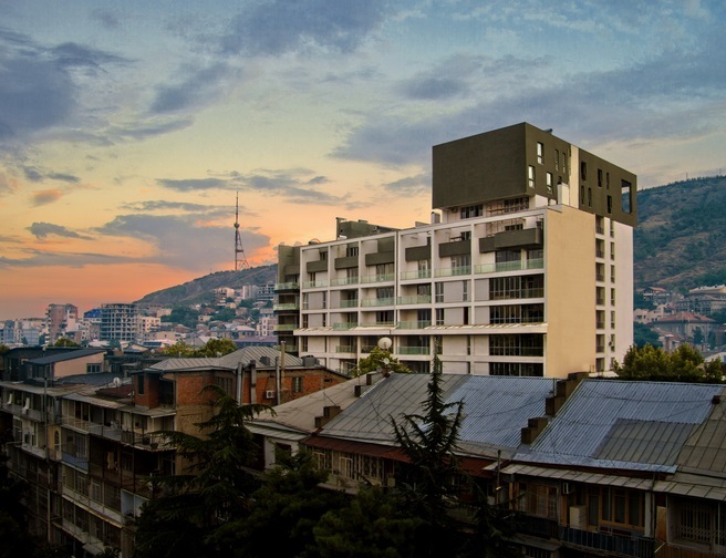 Axis In Abashidze Street in Tbilisi