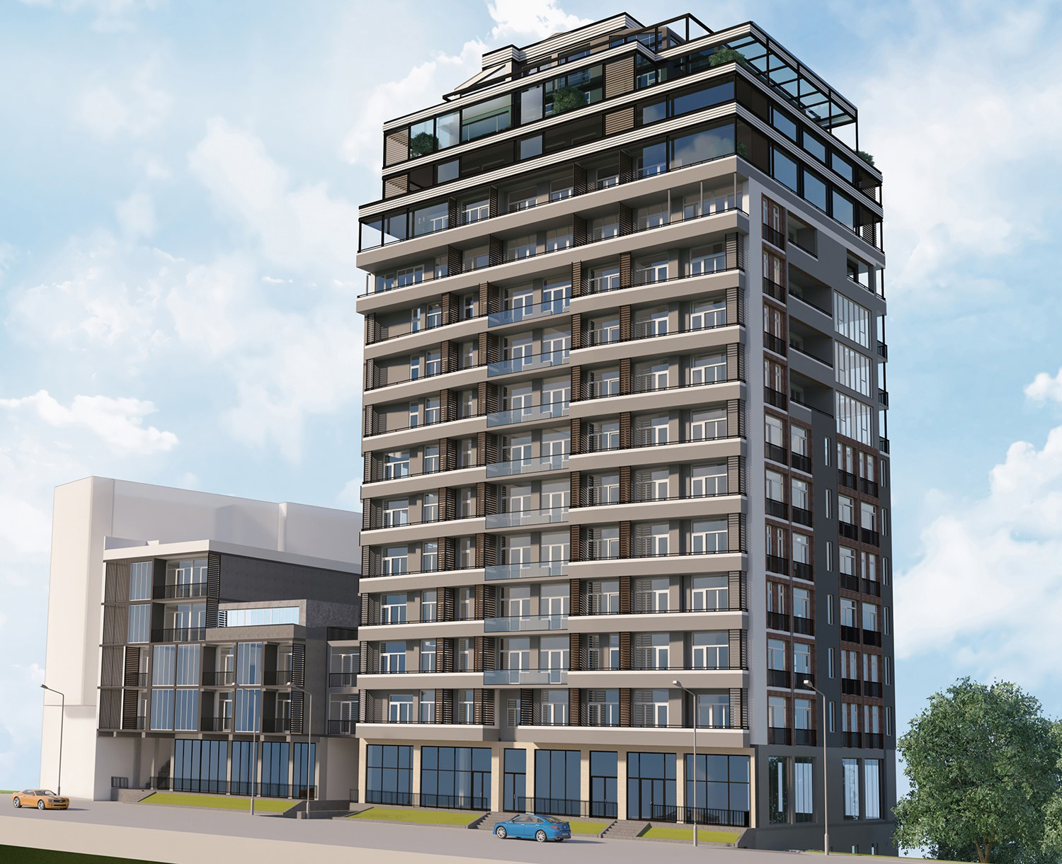 2bedroom apartment in Tbilisi, Imedi House, 62m², is available for