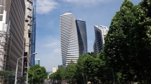 Construction progress Axis Towers - Angle 3, June 2019