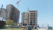 Construction progress Mgzavrebi Seaside - Angle 2, April 2022