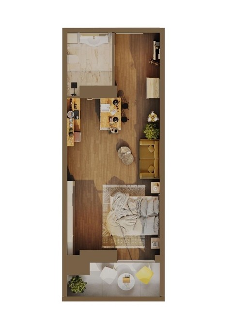 Studio, from $43,560, 36.0 m², Ande Metropolis
