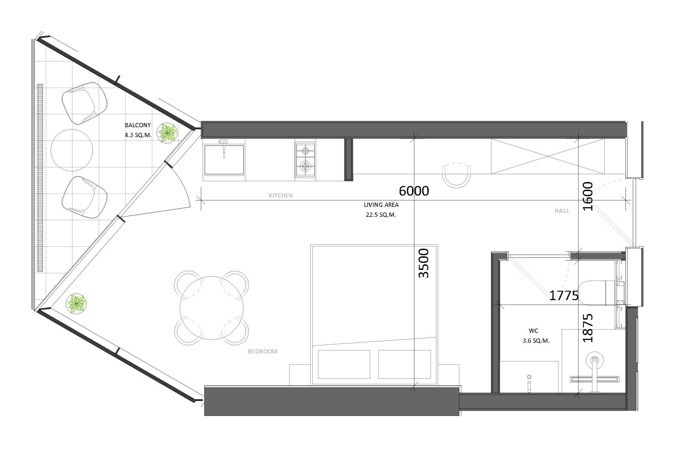 Студия, 30.4 м², VR Shekvetili Forest-Beach