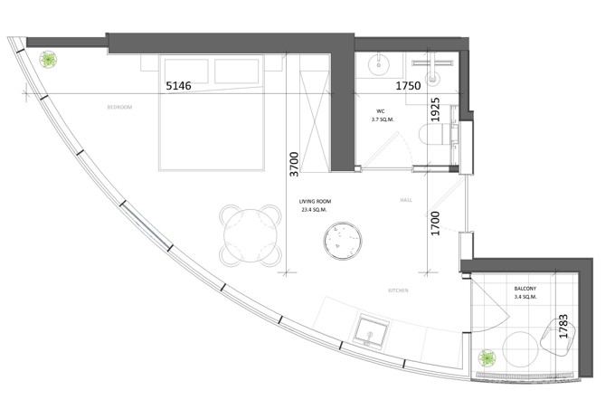 Студия, 30.5 м², VR Shekvetili Forest-Beach