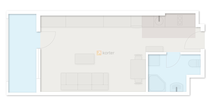 Studio, from $56,145, 37.43 m², Niko Pirosmani St, 15