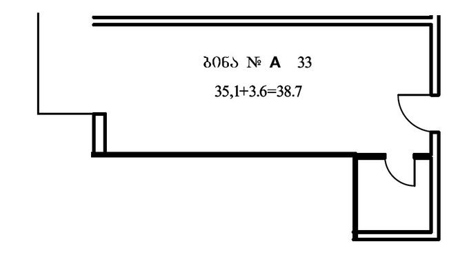 Studio, from $46,827, 38.7 m², Ande Metropolis