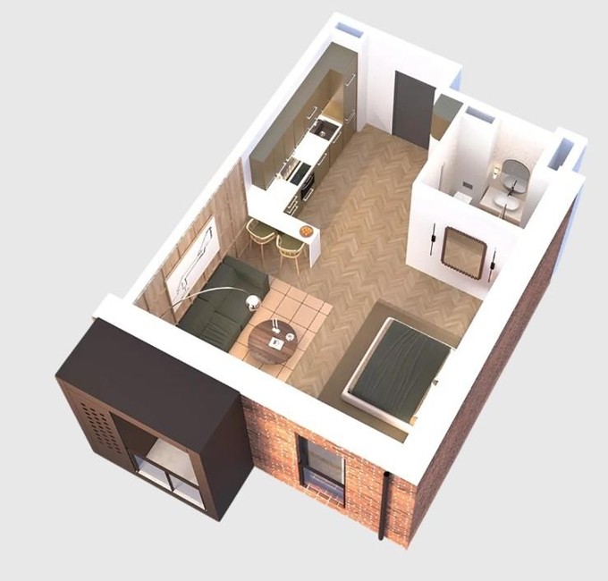 Студия, от $135,420, 44.4 м², Compass Makhata
