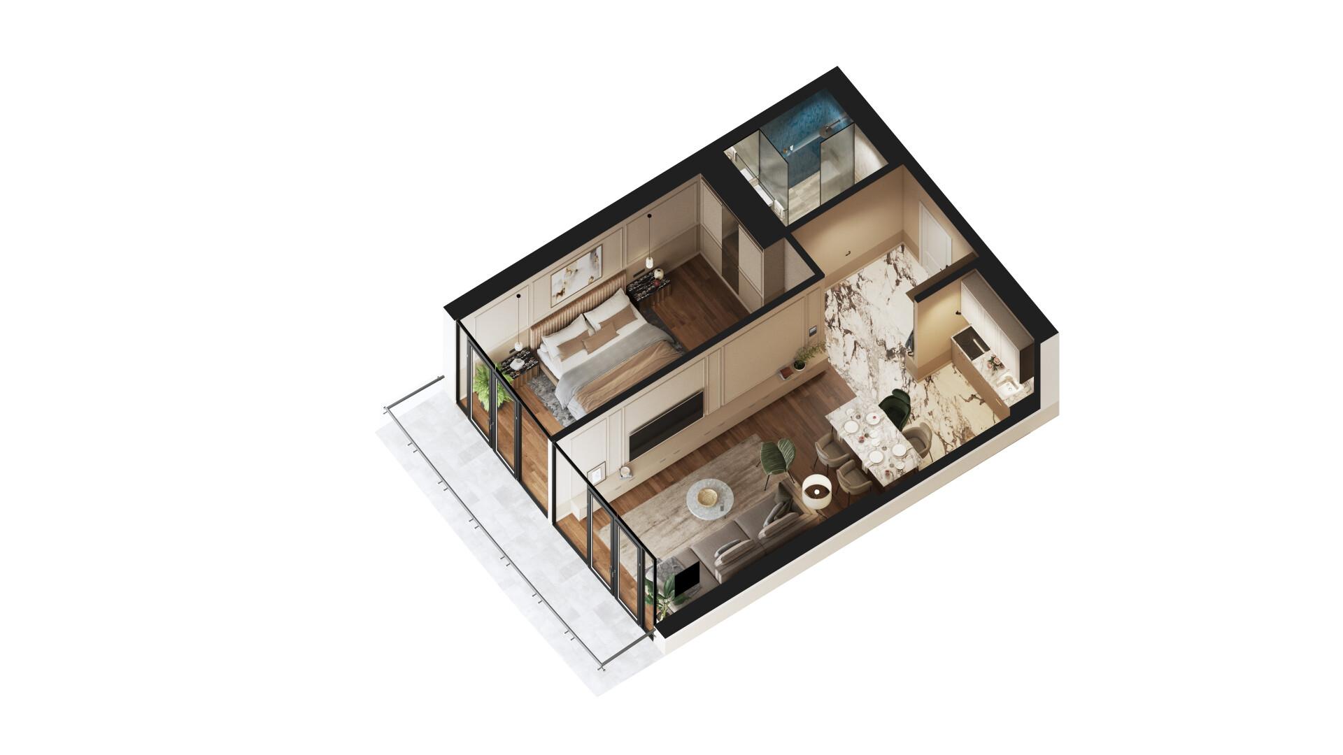 Studio Apartment For Sale view 13
