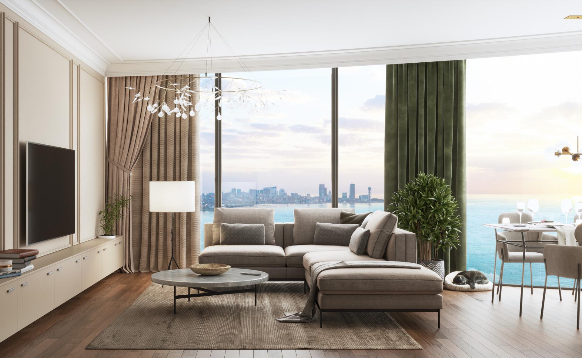 2-Room Apartment For Sale In Batumi, Panorama view 6