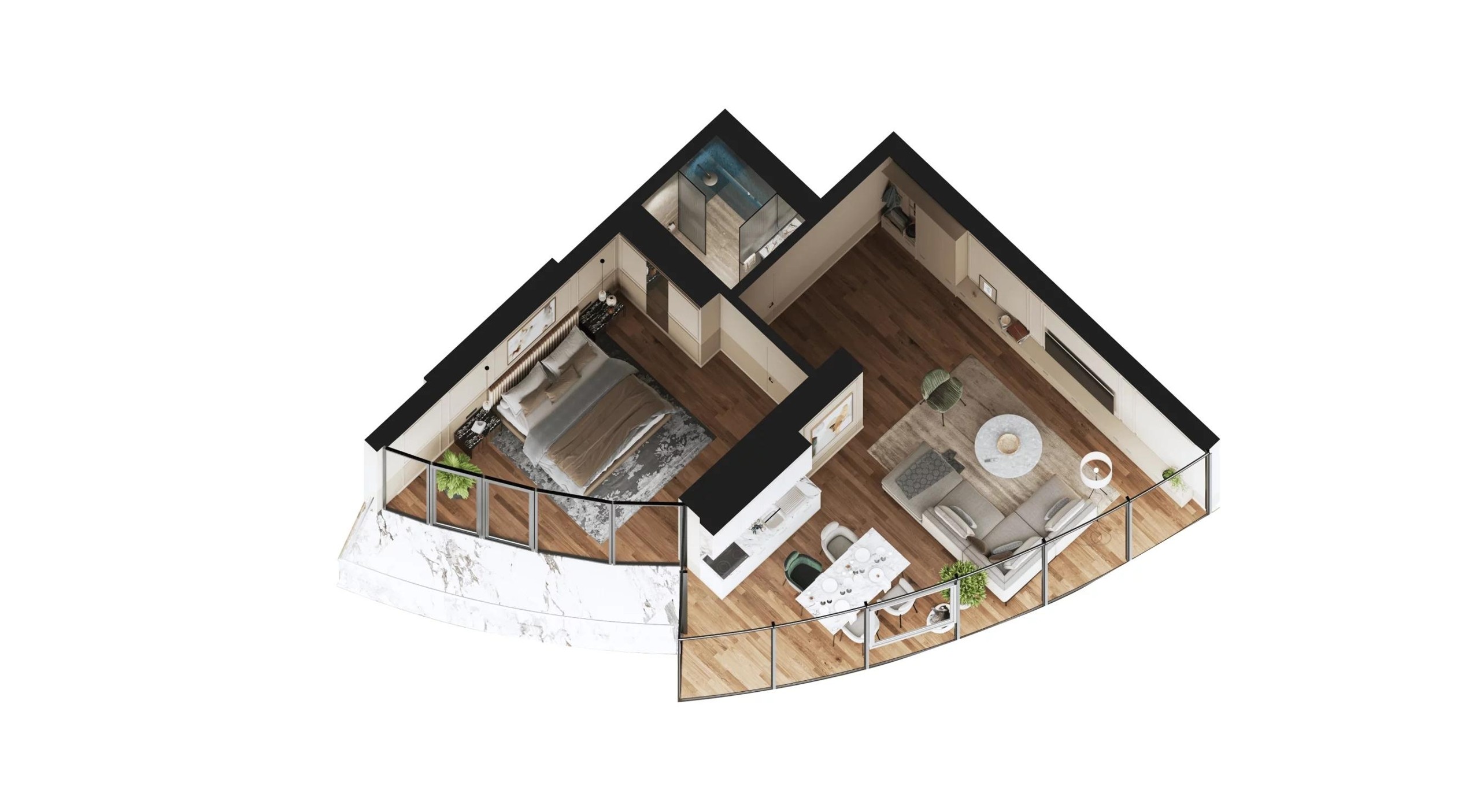 2-Room Apartment For Sale In Batumi, Panorama view 8