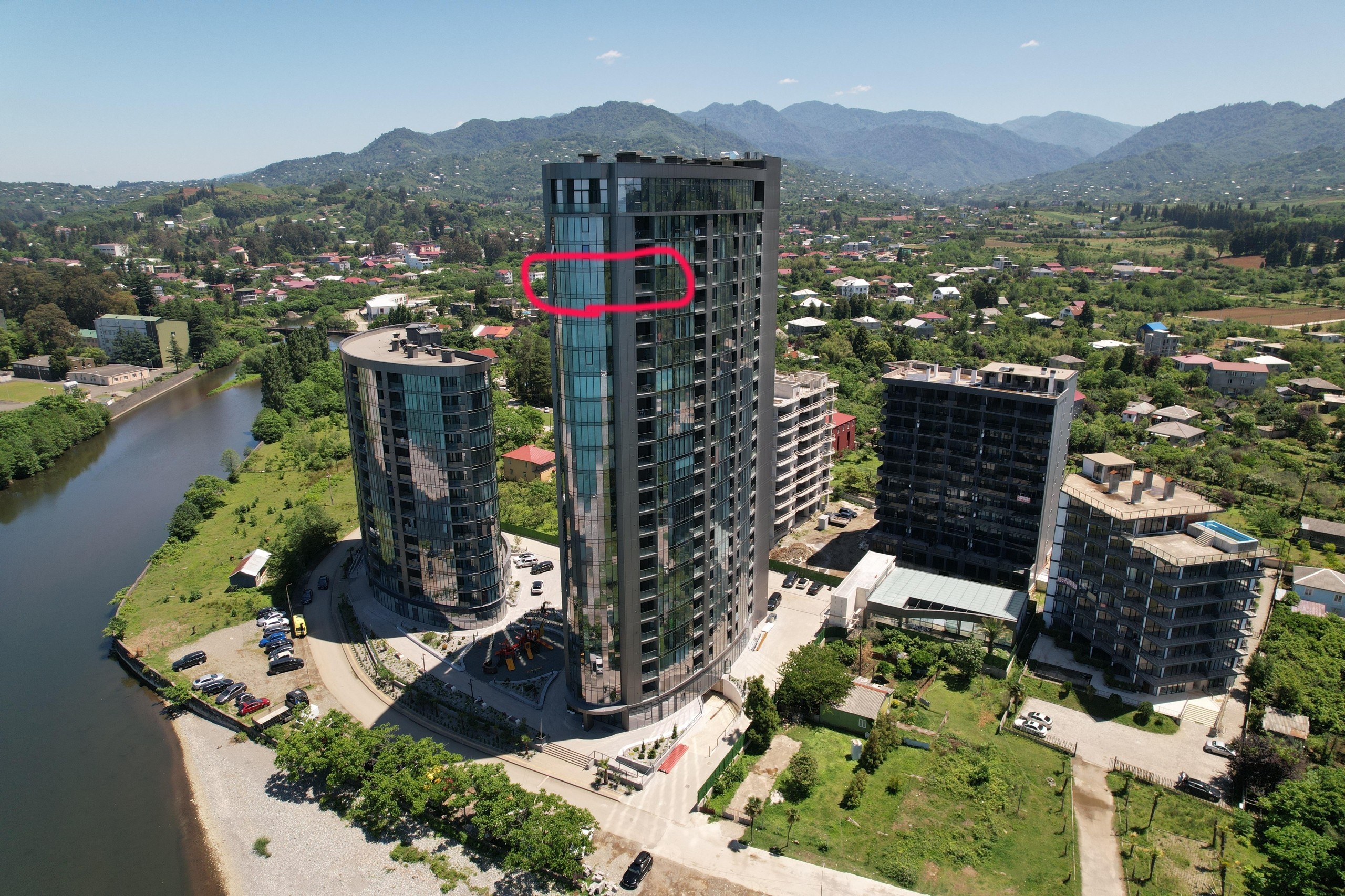 3-Room Apartment For Sale In Chakvi, Tropical Garden view 1