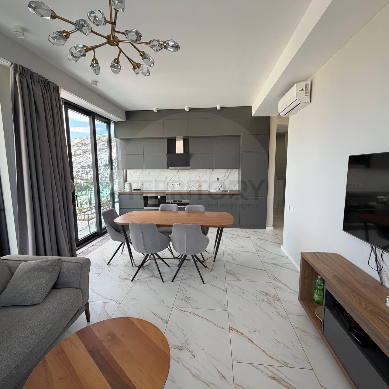Krtsanisi Resort Residence: 3-Room Penthouse, 113.7 M² | Korter.Ge view 1