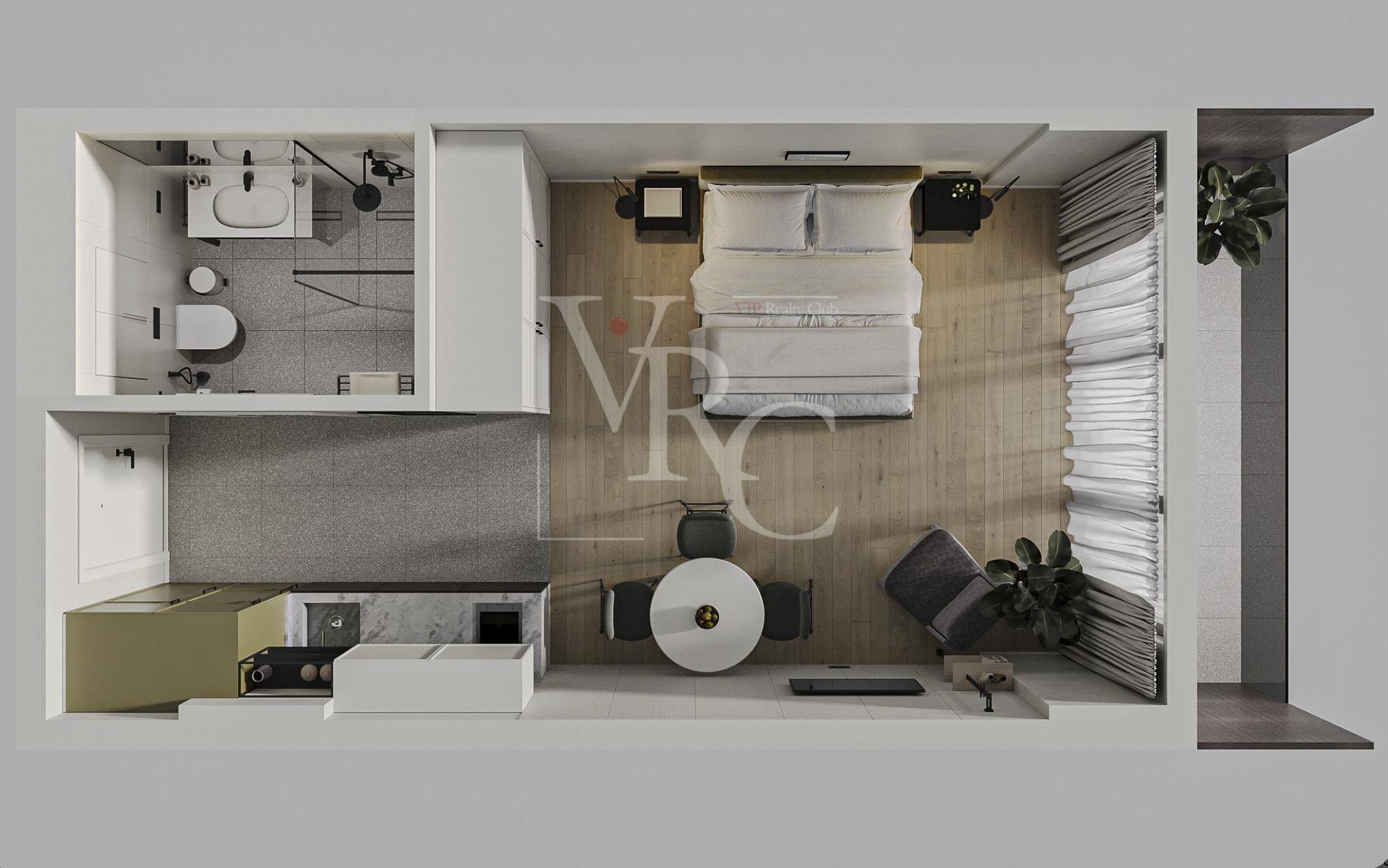 Studio Apartment For Sale view 2