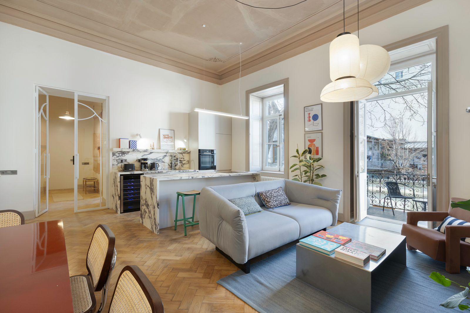 David Aghmashenebeli Ave, 55/1: 3-Room, 91.0 M² | Korter.Ge view 6
