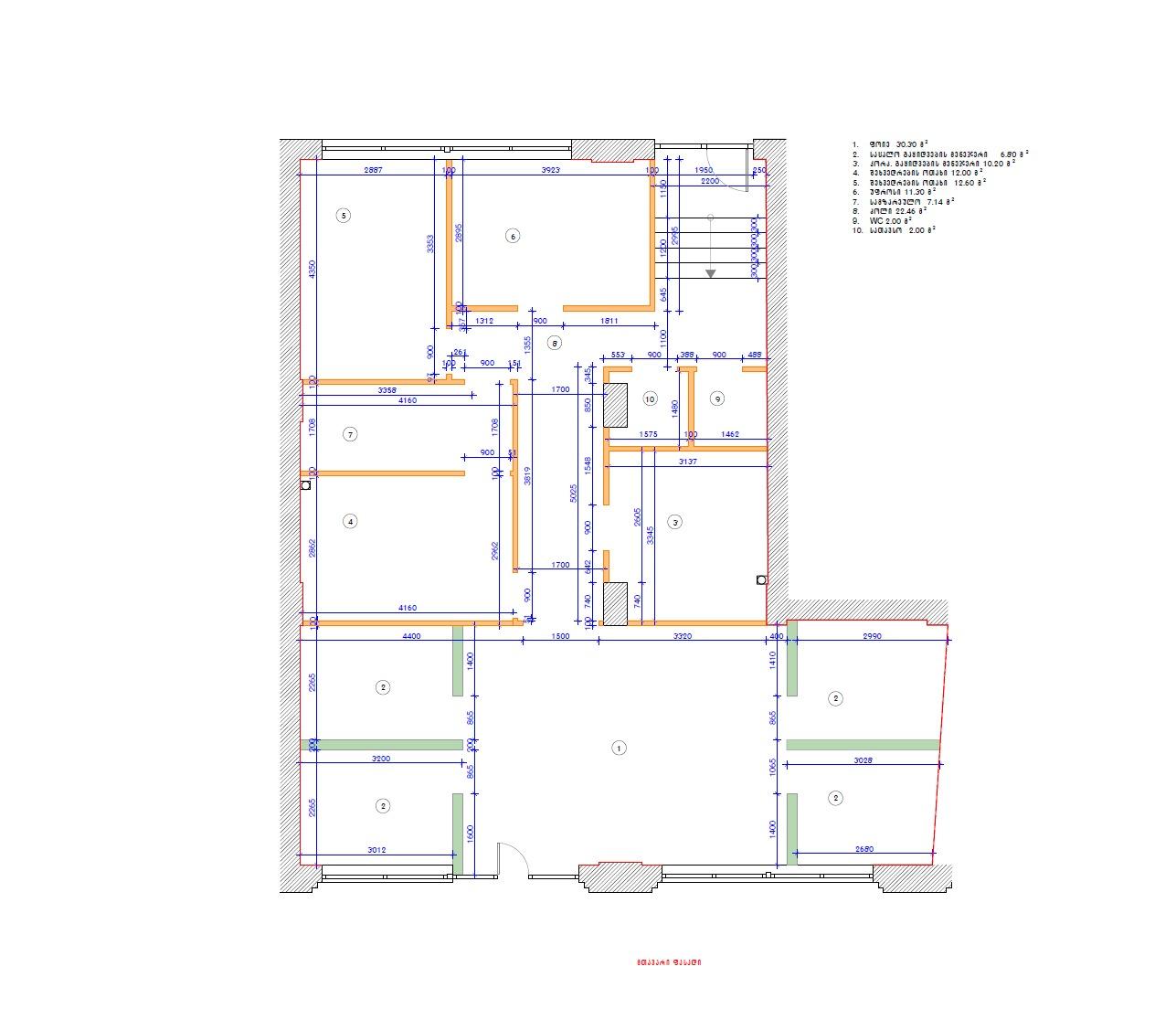 Commercial Property For Rent: 147 M² In Batumi, Zurab Gorgiladze St – $2,940 view 8