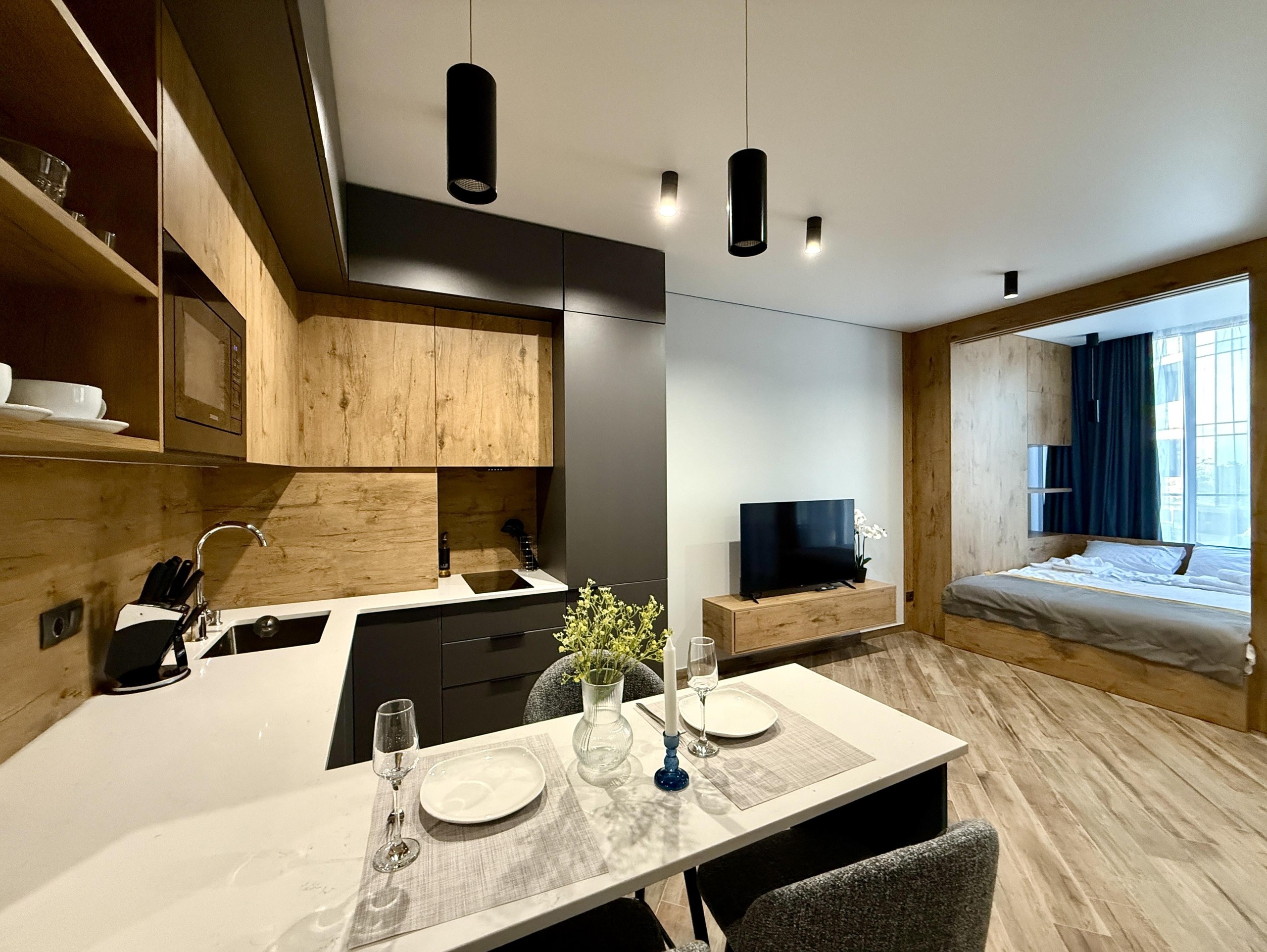 Studio Apartment For Rent In Chakvi, Tropical Garden view 3