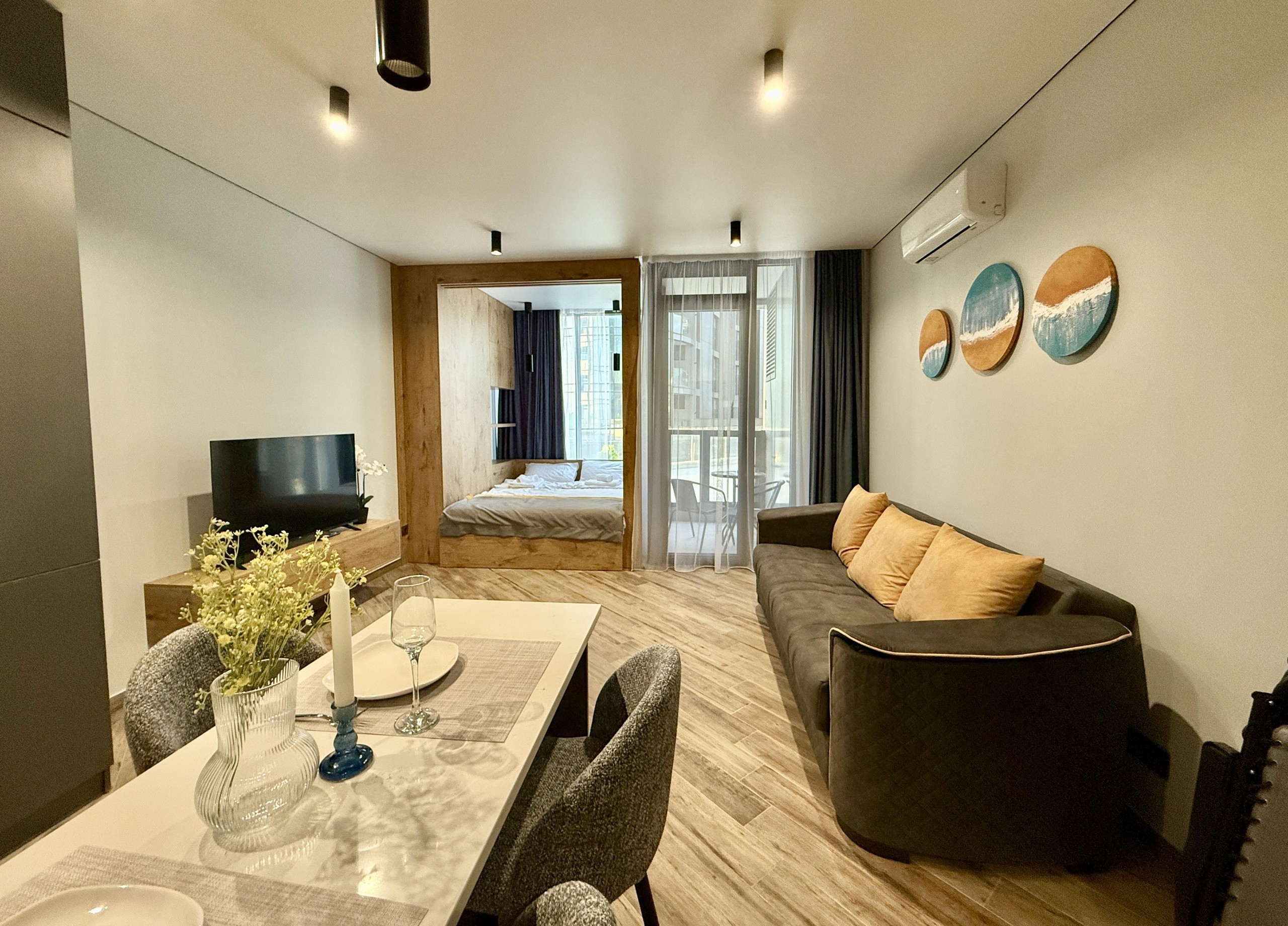 Studio Apartment For Rent In Chakvi, Tropical Garden view 1