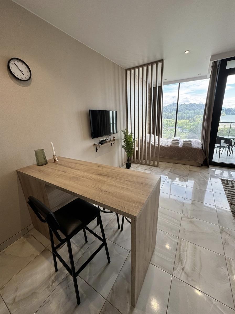 Studio Apartment For Daily Rent In Chakvi, Tropical Garden, 35 M² — $50 Per Day view 4