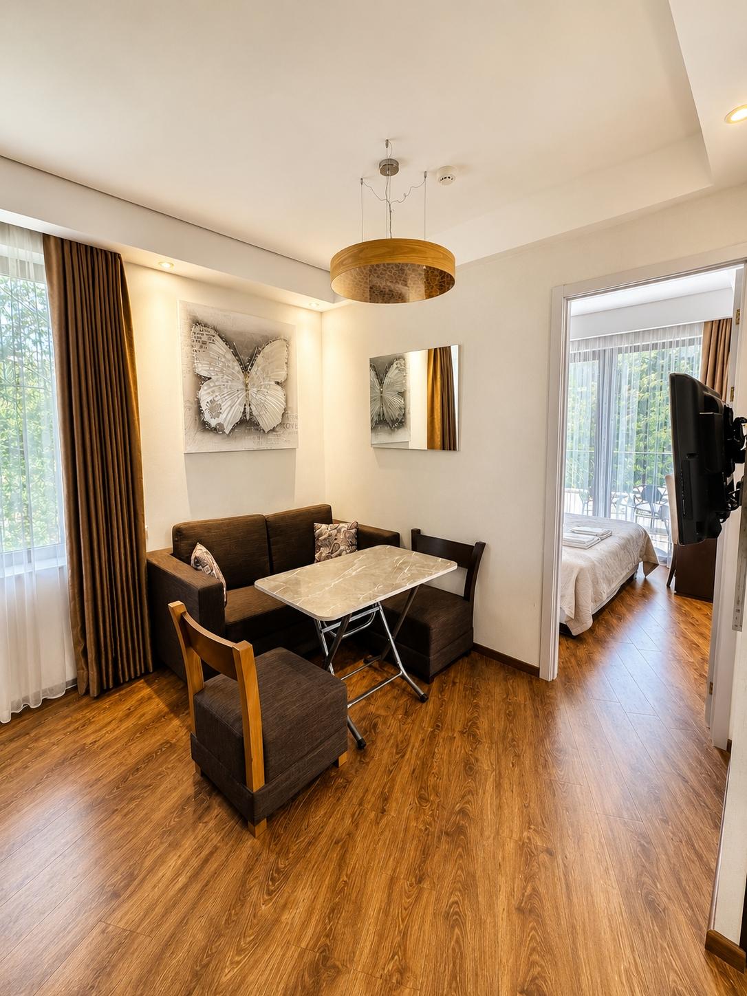 2-Room Apartment For Daily Rent In Chakvi, Dreamland Oasis, 35 M² — $100 Per Day view 3