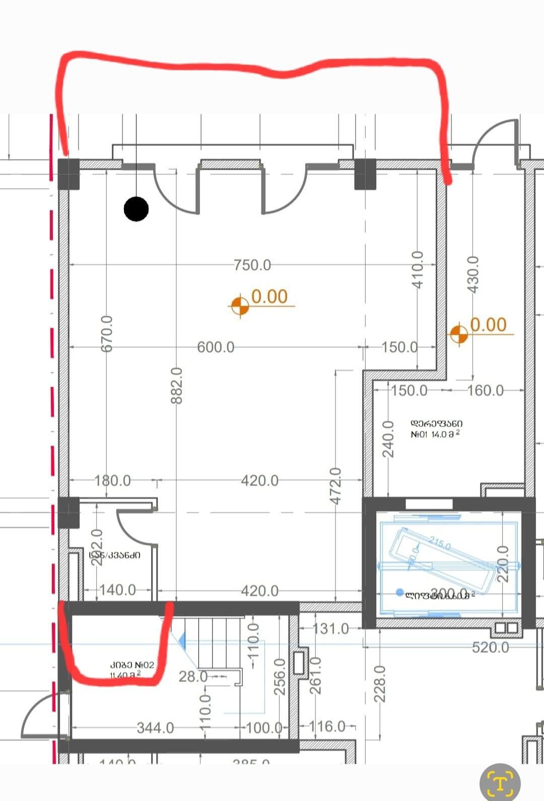 Commercial Property For Sale: 60 M² In Batumi, Parnavaz Mepe St, 59 – $180,000 view 1