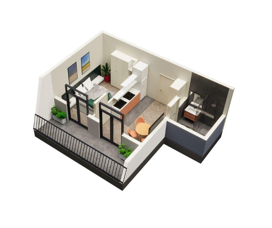 2-Room Apartment For Sale In Poti, Merab Kostava St view 1