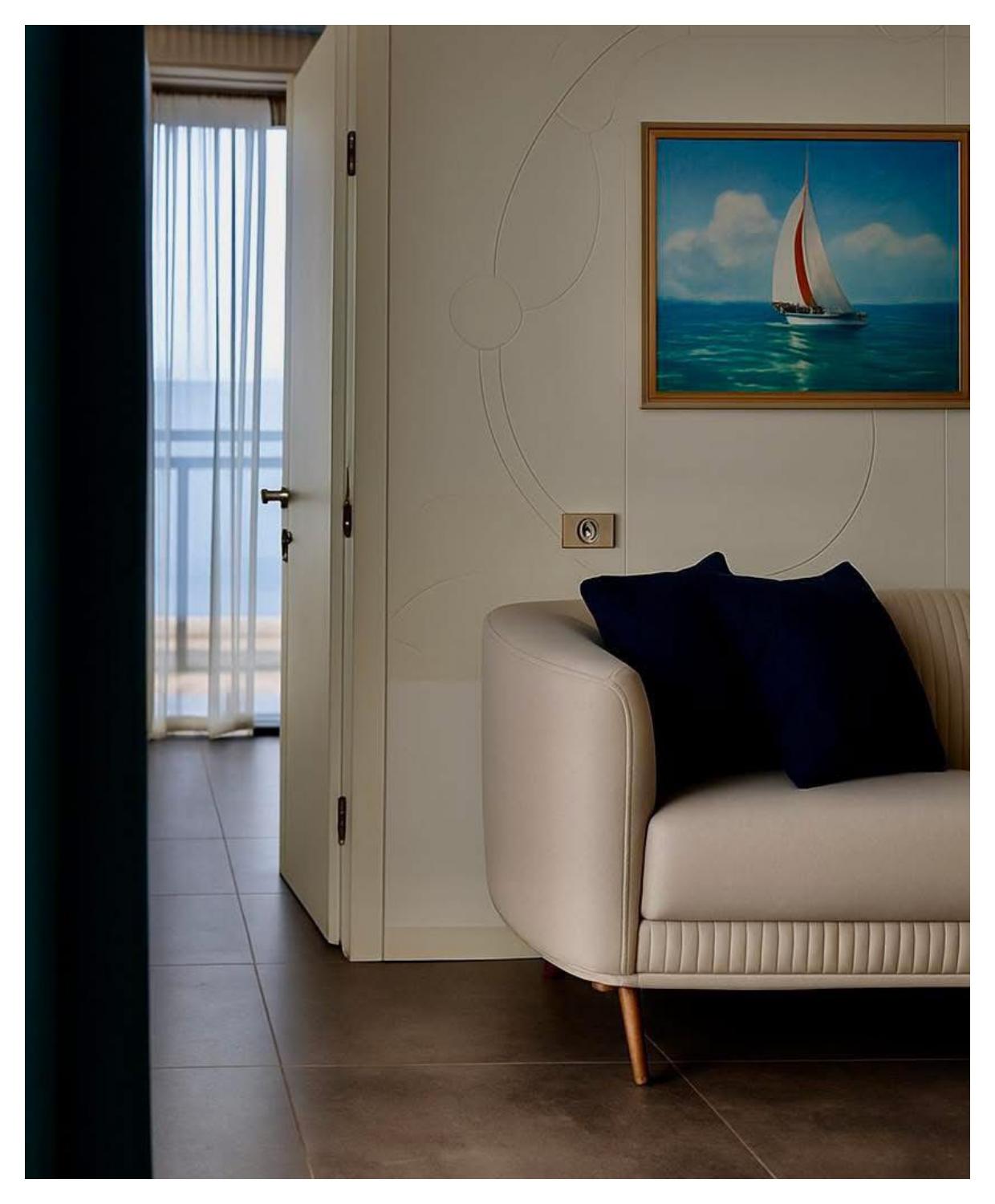 3-Room Penthouse Apartment For Rent In Kvariati, Panorama Kvariati view 3