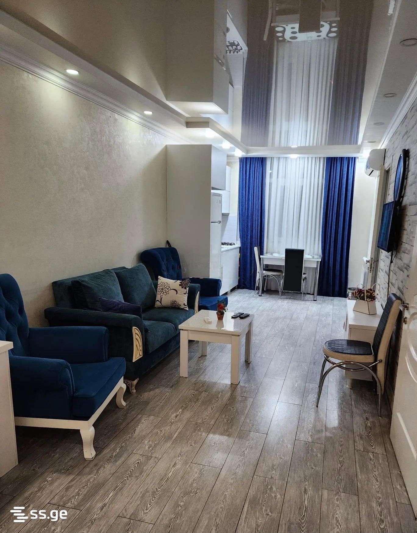 3-Room Apartment In Tbilisi, Alexander Pushkin St, 3, 60 M², Is Available For Daily Rent For 190 ₾ view 1