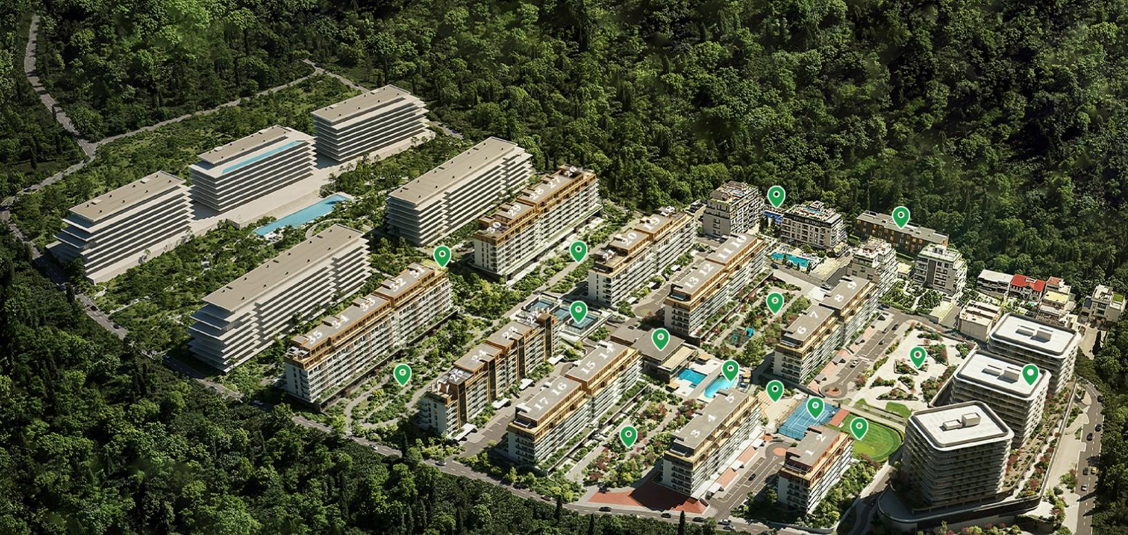 Krtsanisi Resort Residence: 3-Room, 122.0 M² | Korter.Ge view 14