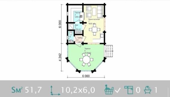 2-Room House For Sale In Batumi, Makhvilauri St view 3