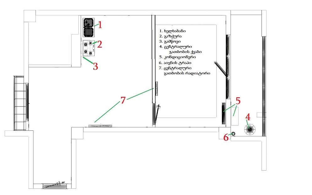 2-Room Apartment For Daily Rent In Batumi, Black Sea Panorama, 52.8 M² — 100 ₾ Per Day view 31