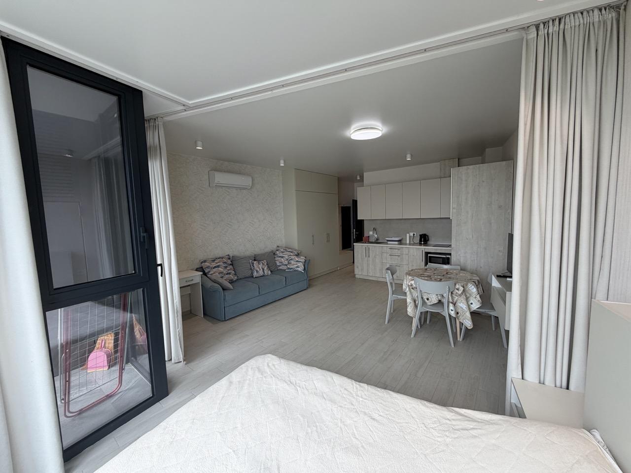 Studio Apartment For Rent In Chakvi, Tropical Garden view 6