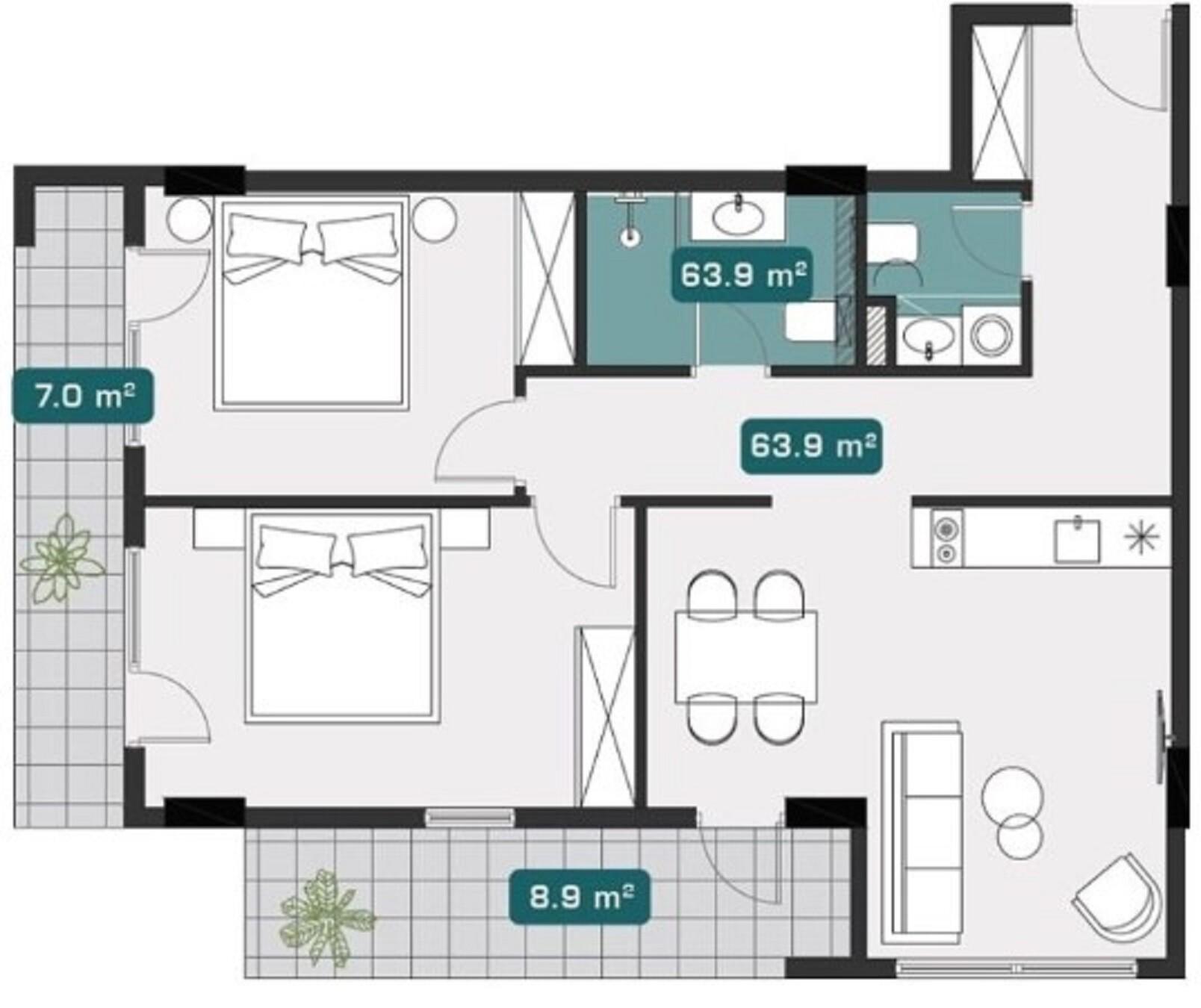3-Room Apartment For Sale In Batumi, Tamar Mepe Ave view 8