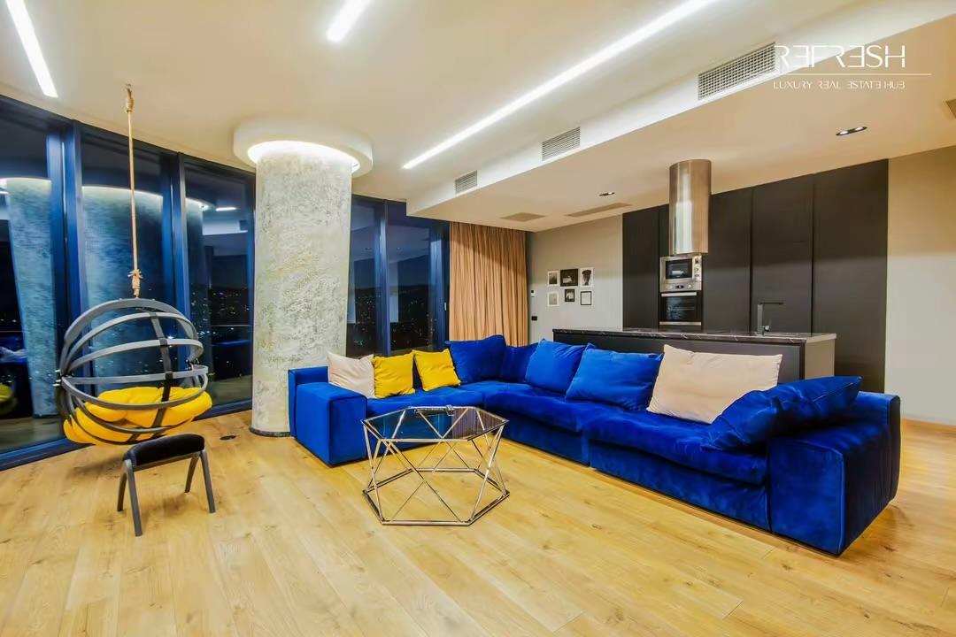 King David Residences: 2-Room Penthouse, 107.2 M² | Korter.Ge view 8