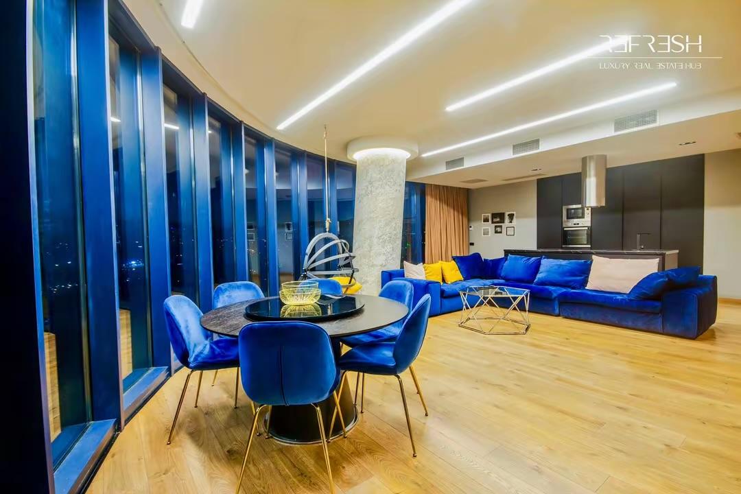King David Residences: 2-Room Penthouse, 107.2 M² | Korter.Ge view 6