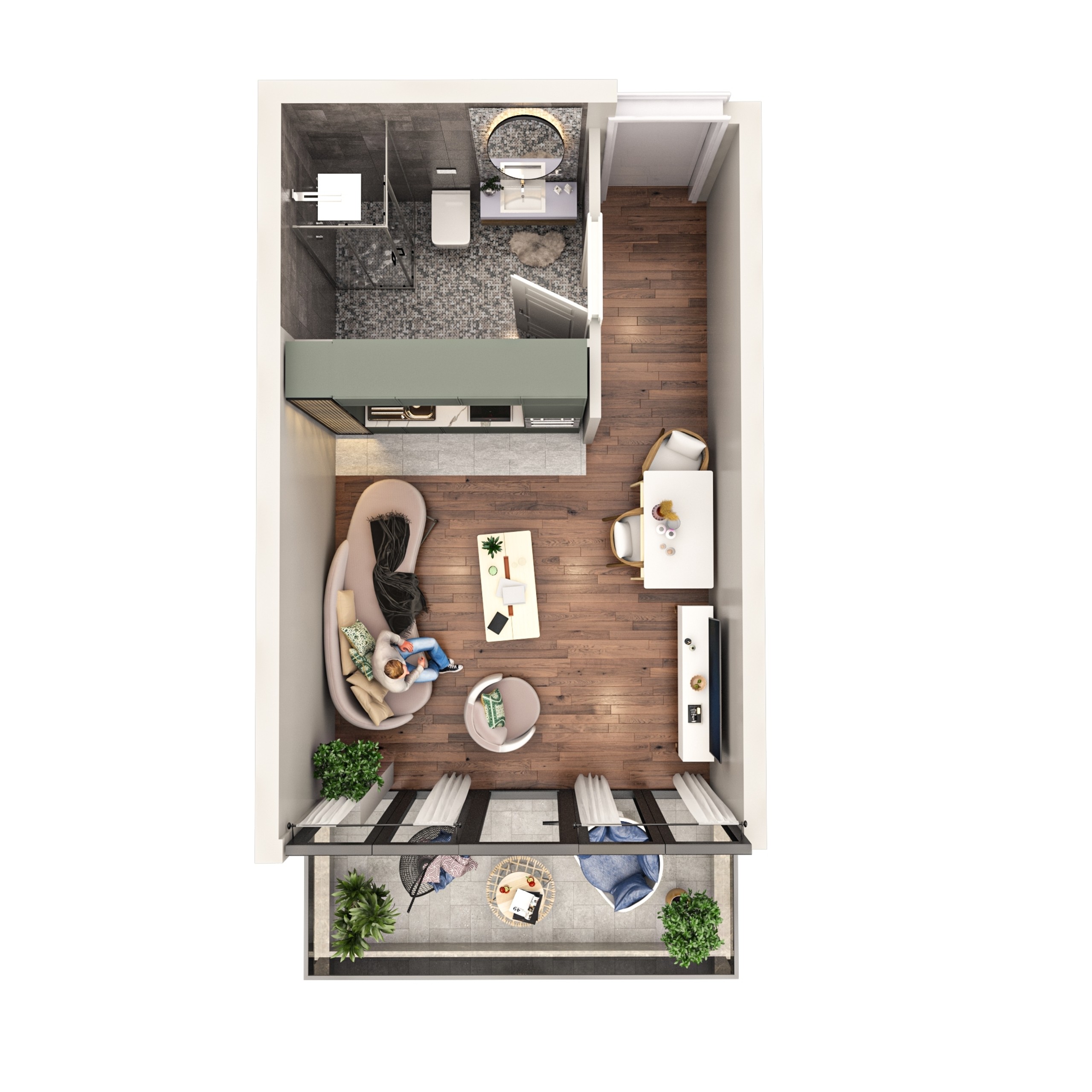 Studio Apartment For Sale view 1