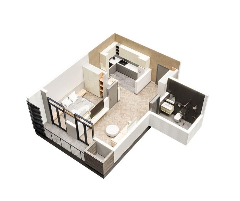 2-Room Apartment For Sale In Poti, Merab Kostava St view 2