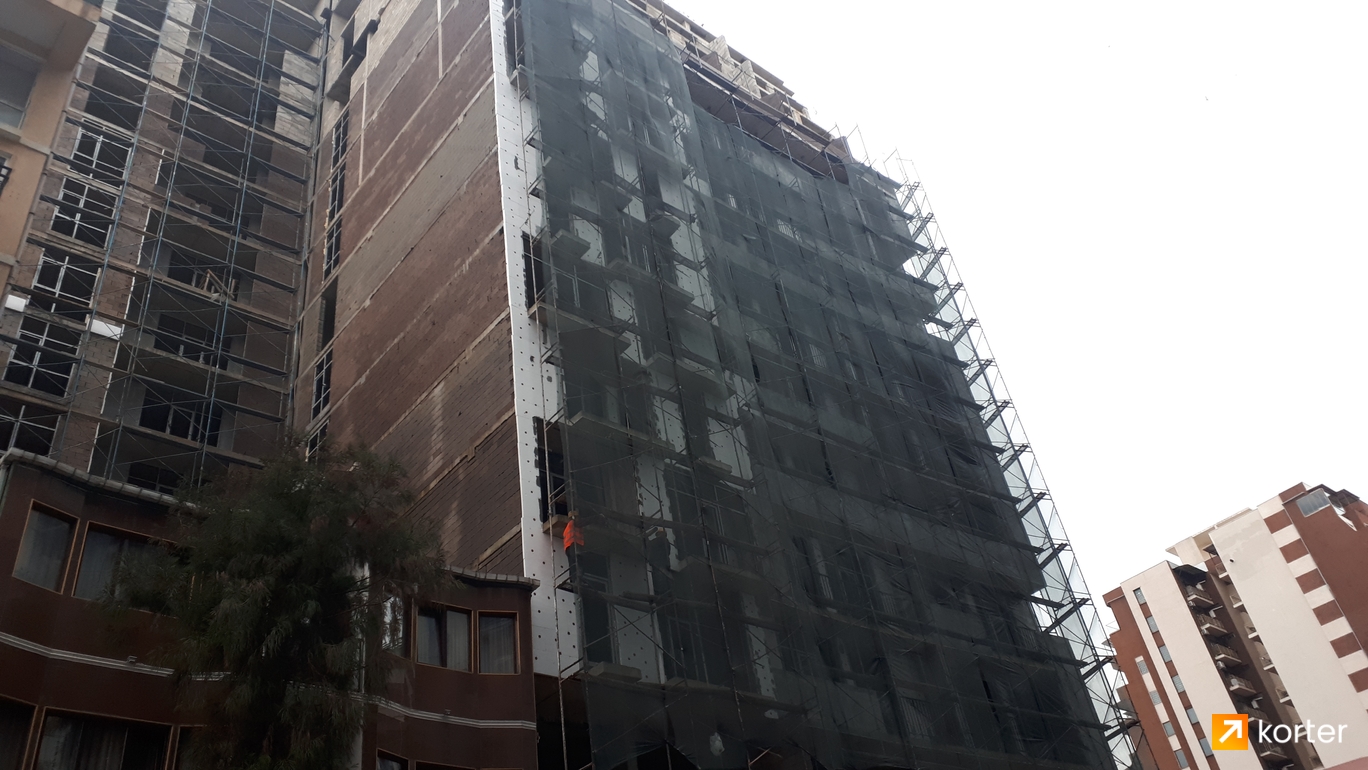 Construction progress Mardi Grand House Batumi - Spot 2, February 2020