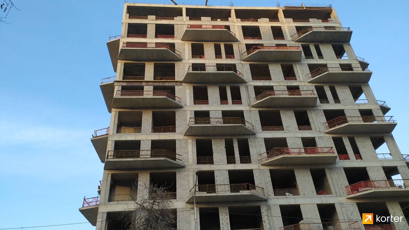 Construction progress Delux Isani - Spot 3, თებერვალი 2020