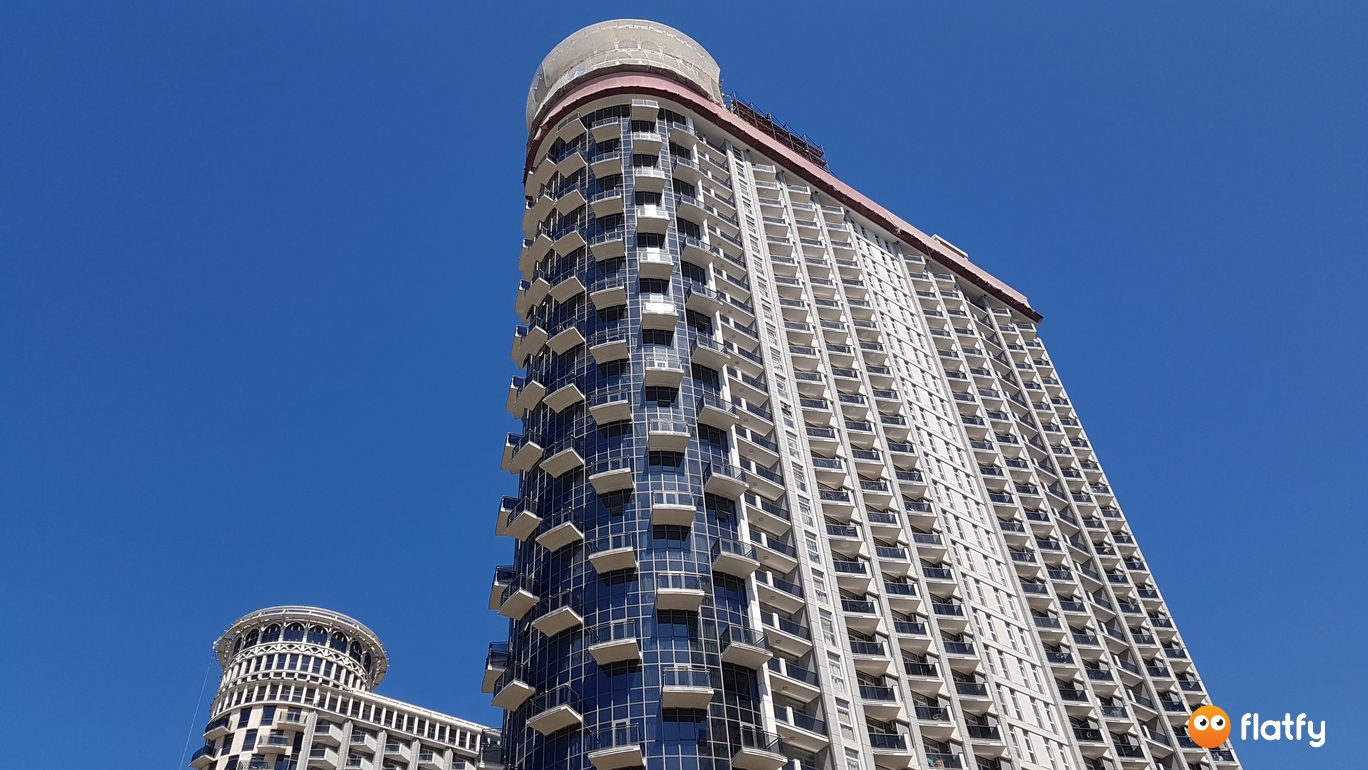 Ход строительства Orbi Sea Towers - Ракурс 2, მაისი 2019