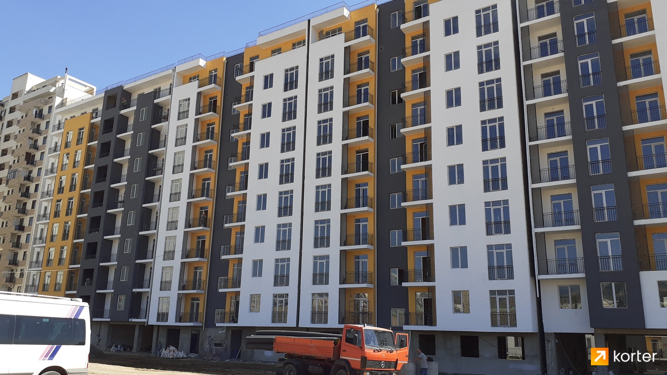 Ход строительства European House - Ракурс 9, აგვისტო 2020