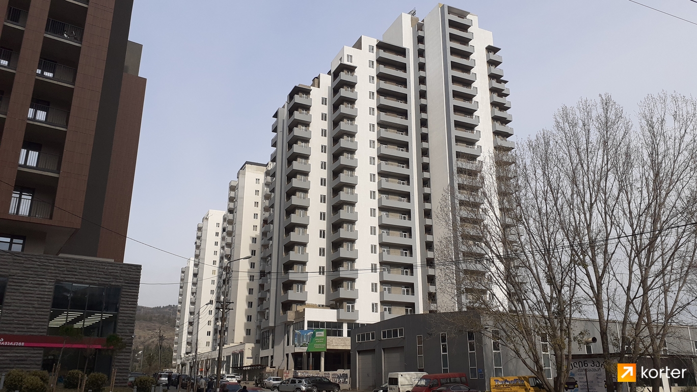 Construction progress Dona Palace Saburtalo - Spot 1, ноябрь 2020