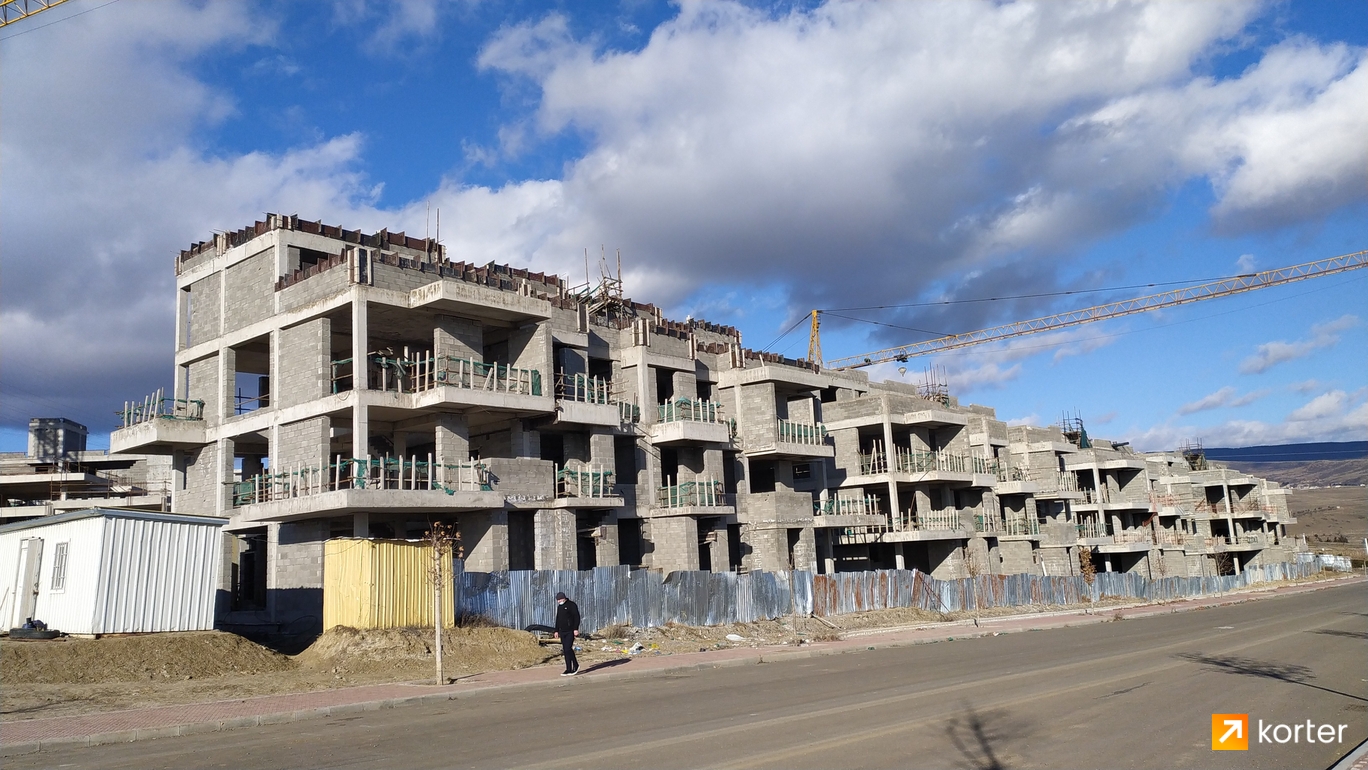 Construction progress Hualing Pataridze - Spot 4, январь 2021