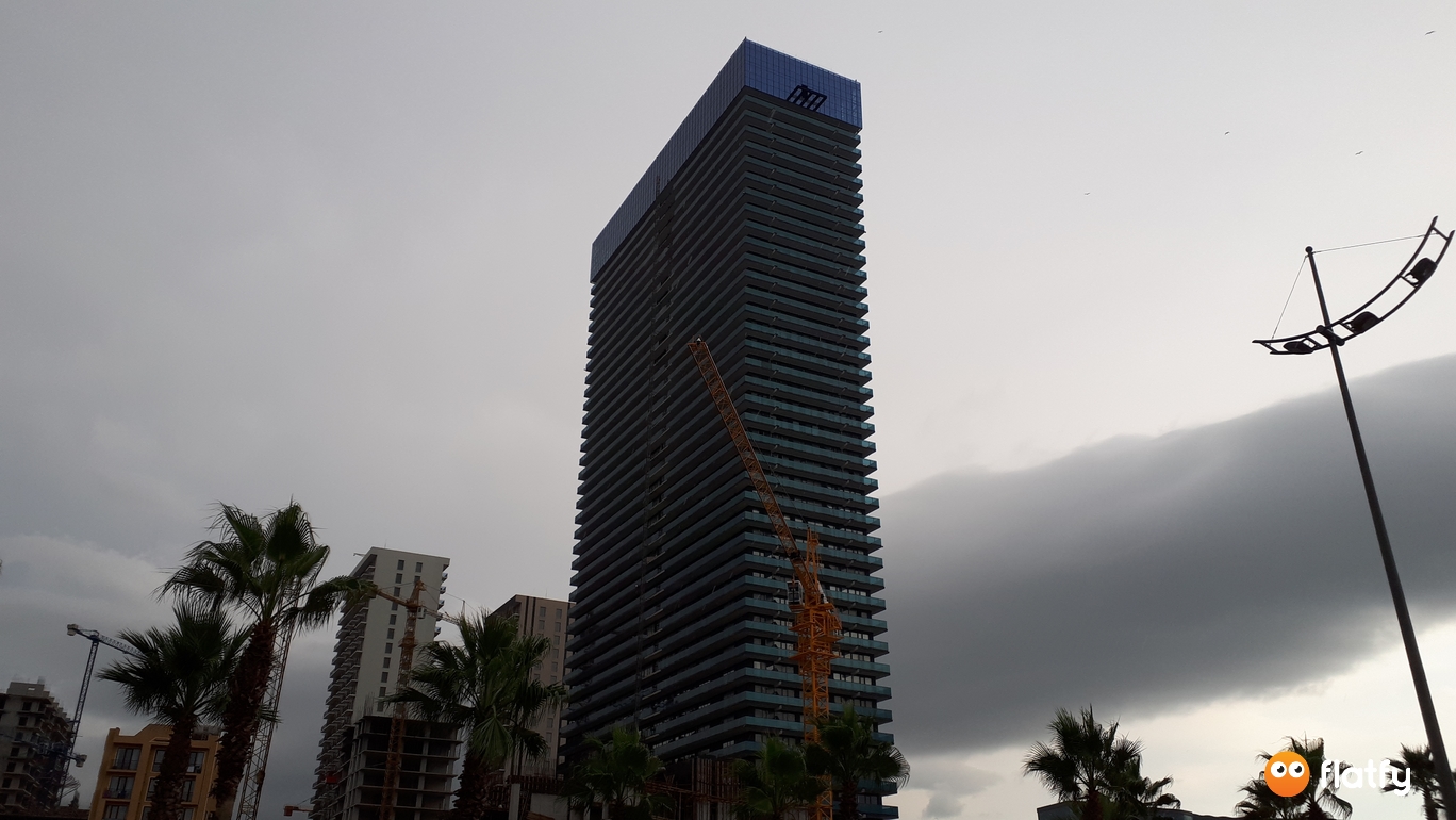 მშენებლობის პროცესი Orbi Beach Tower - რაკურსი 4, აგვისტო 2019