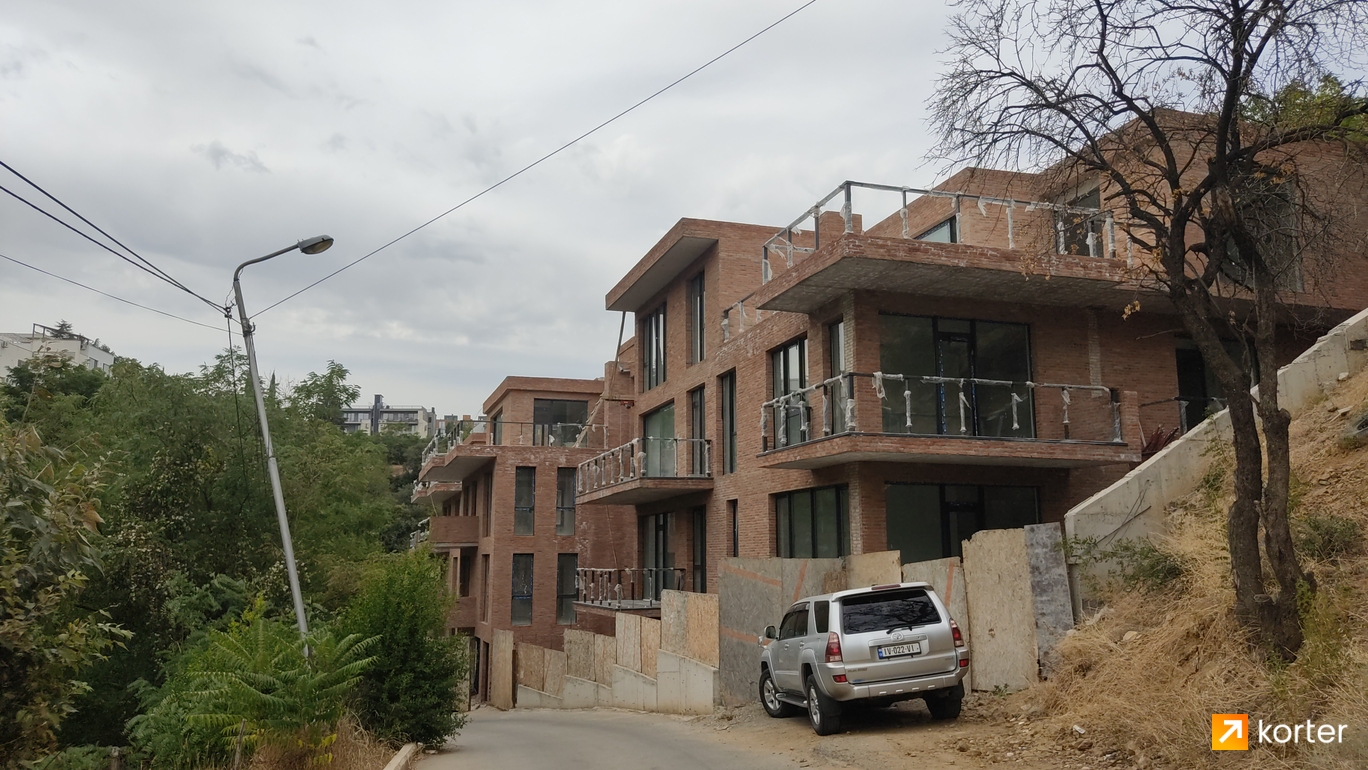მშენებლობის პროცესი Krtsanisi Townhouse - რაკურსი 3, август 2022