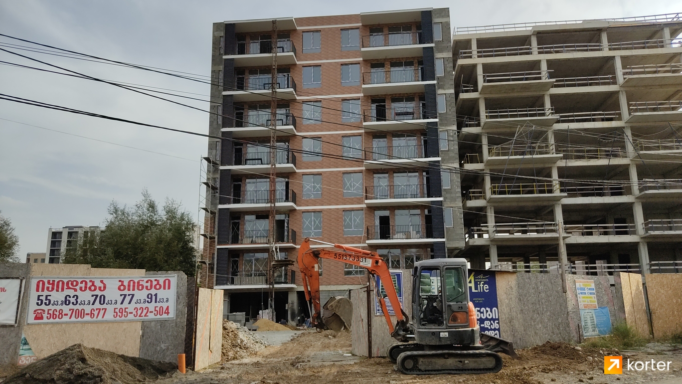 Construction progress Apartments For Life Didi Digomi - Spot 1, October 2022