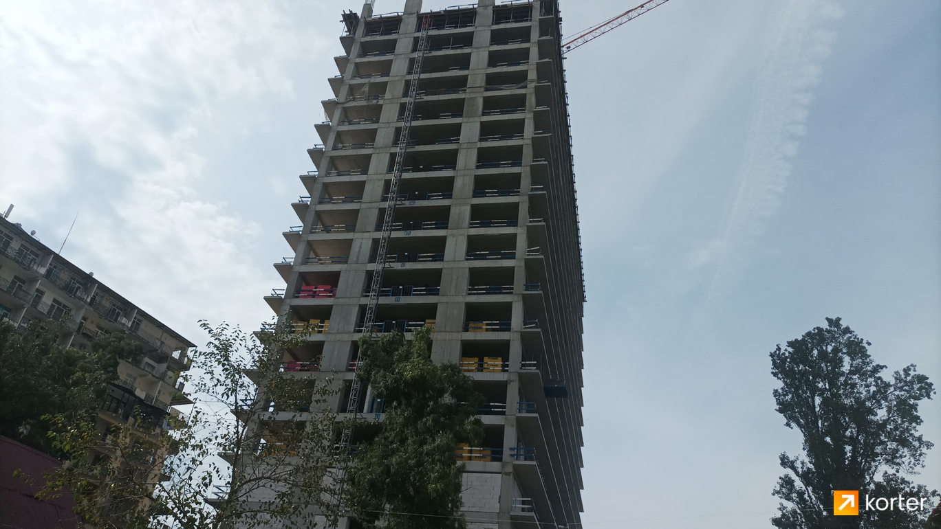 Construction progress Wyndham Residence Batumi - Spot 2, October 2022