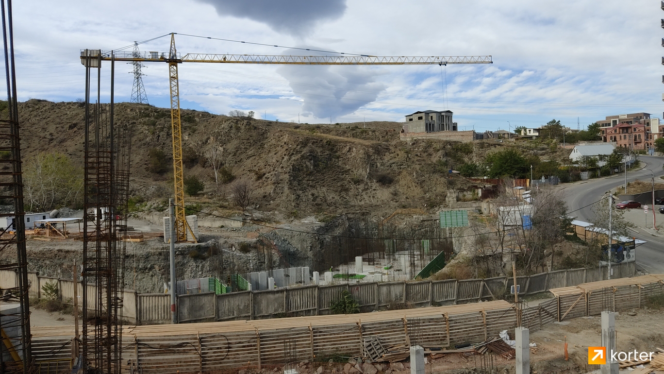 მშენებლობის პროცესი Ortachala Hills - რაკურსი 2, октябрь 2022