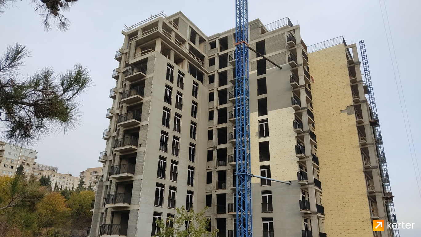 Construction progress House on Jgenti 41 - Spot 1, November 2022